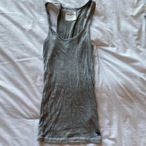 Abercrombie Kids Grey Cotton Cute Stretch Tank